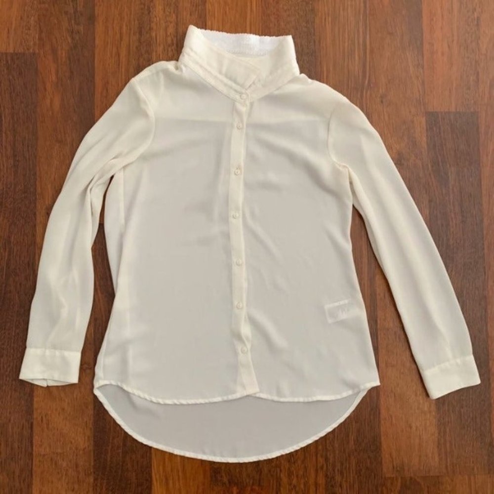 H&M Women Silk Dress Shirt Size 4